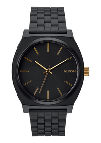 
NIXDEV01 Time Teller Analog Watch - Matte Black / Gold - View 1