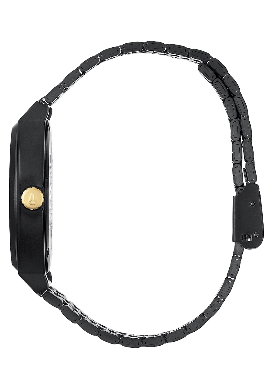 
NIXDEV01 Time Teller Analog Watch - Matte Black / Gold - View 2