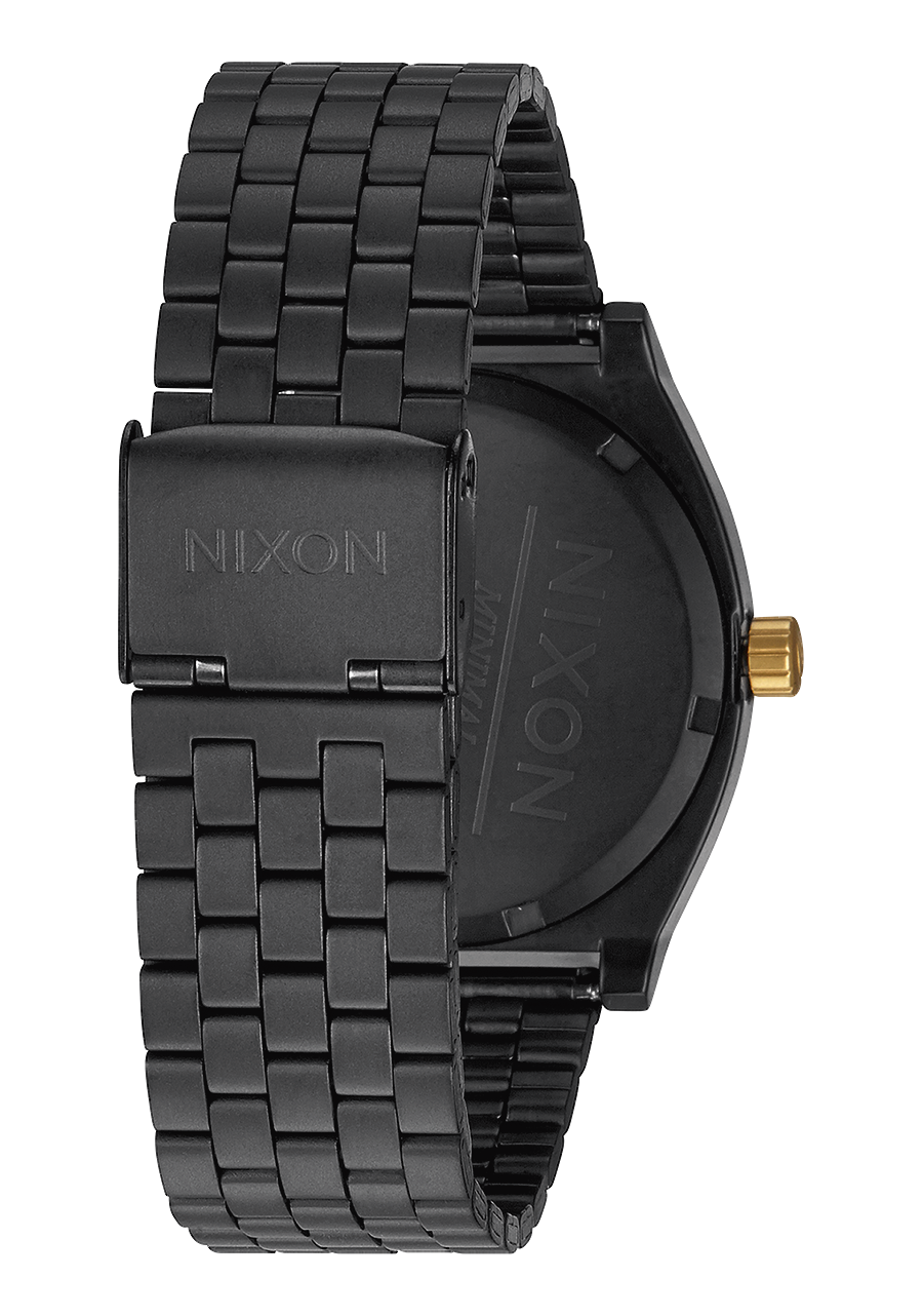 
NIXDEV01 Time Teller Analog Watch - Matte Black / Gold - View 3
