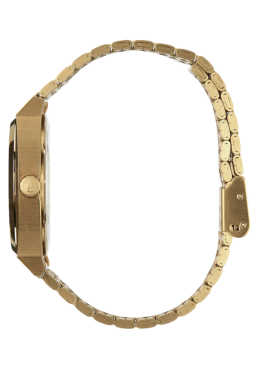 
NIXDEV01 Time Teller Analog Watch - Gold / Green Sunray - View 2