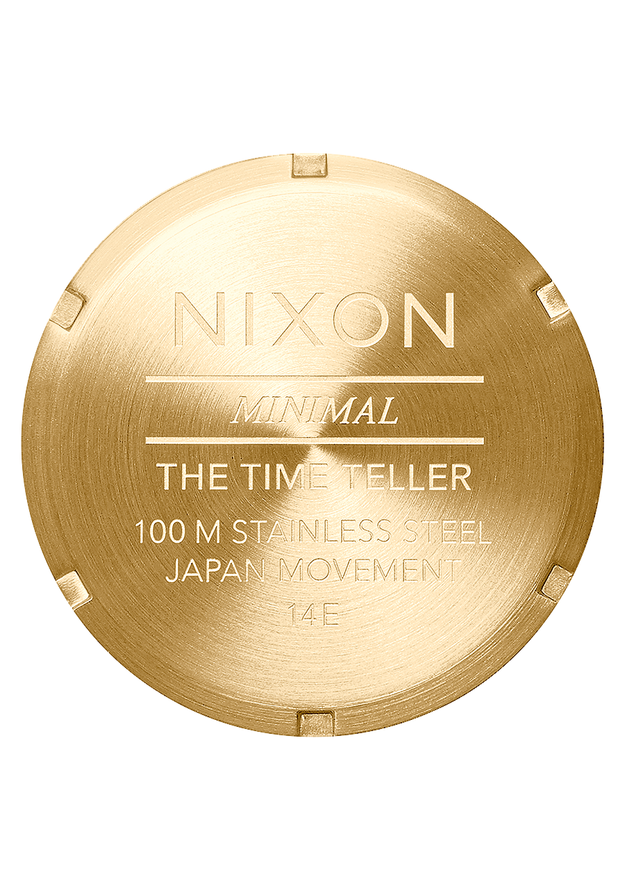 
NIXDEV01 Time Teller Analog Watch - Gold / Green Sunray - View 4