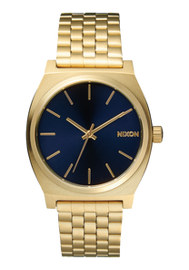 
NIXDEV01 Time Teller Analog Watch - All Light Gold / Cobalt - View 1