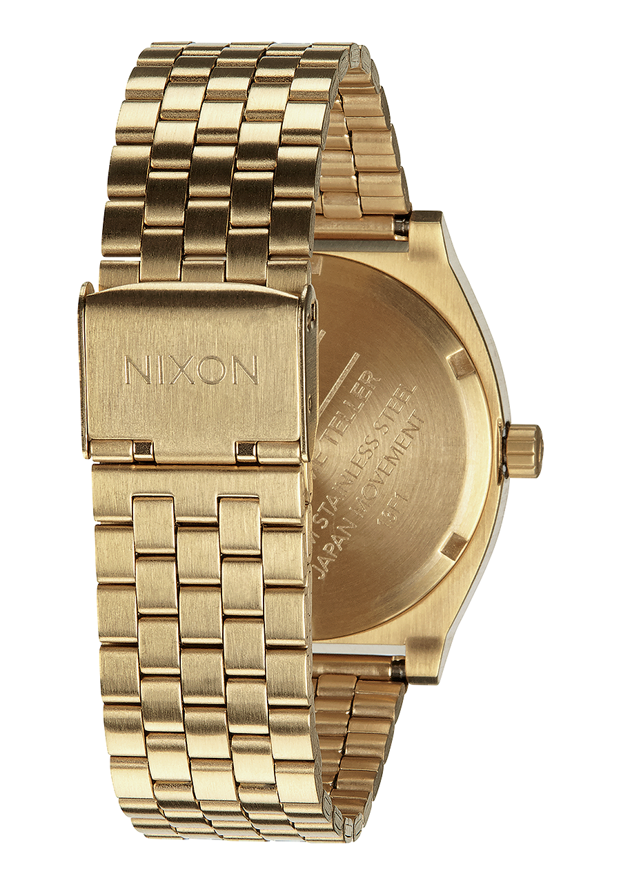
NIXDEV01 Time Teller Analog Watch - All Light Gold / Cobalt - View 3
