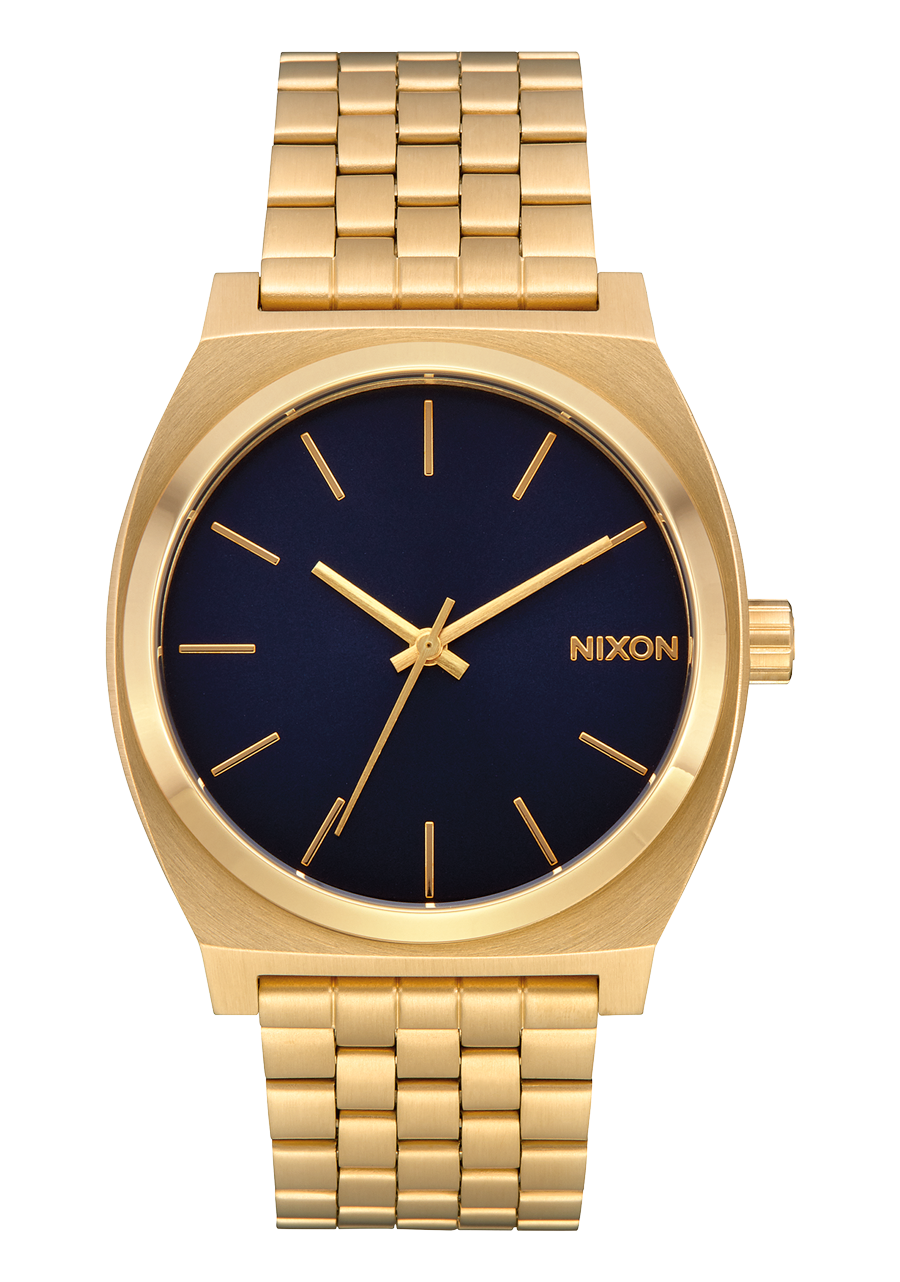 
NIXDEV01 Time Teller Analog Watch - Gold / Indigo - View 1
