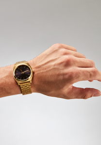 
NIXDEV01 Time Teller Analog Watch - Gold / Indigo - View 5