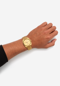 
NIXDEV01 Time Teller Analog Watch - All Gold / Black Sunray - View 6