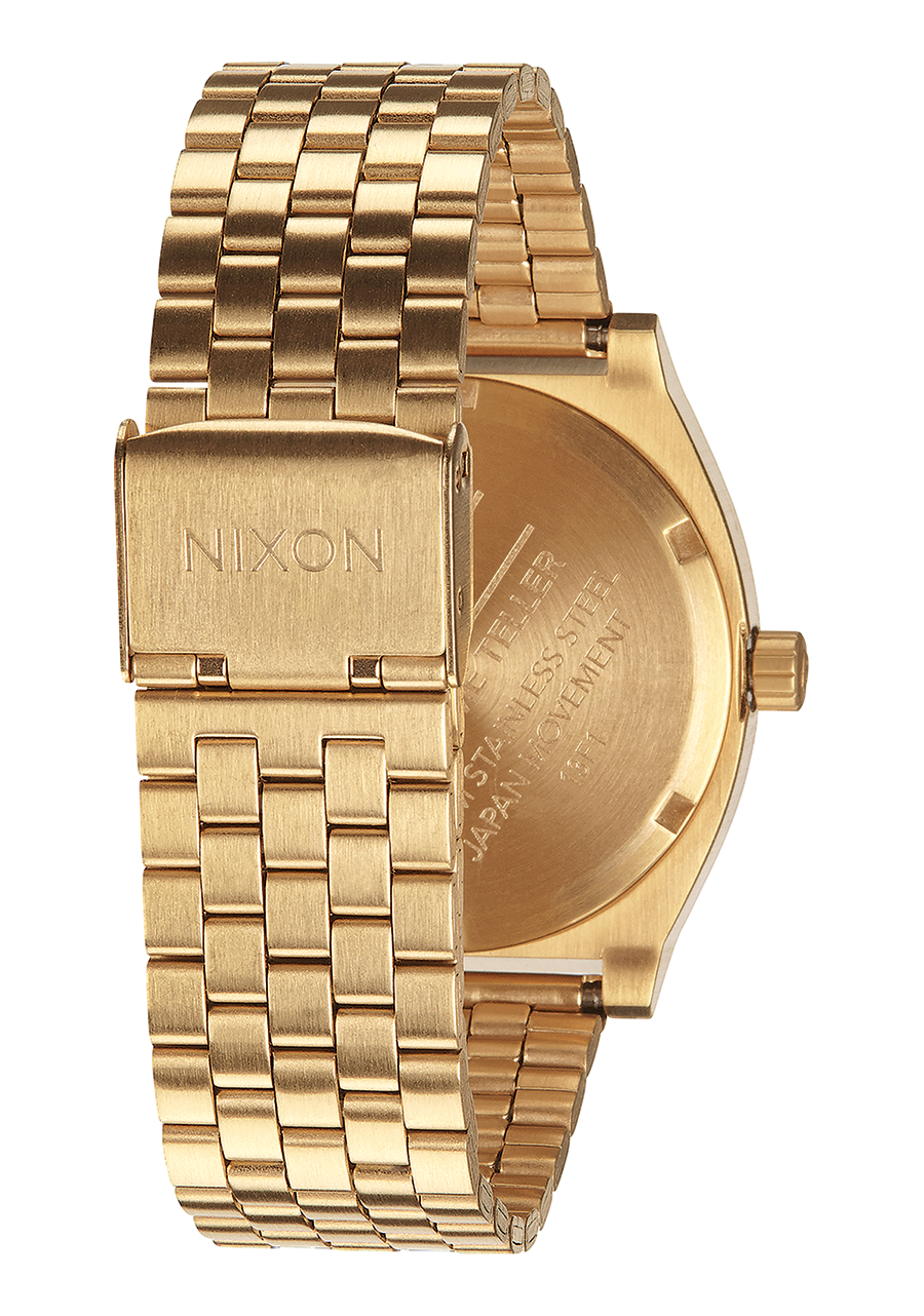 
NIXDEV01 Time Teller Analog Watch - All Gold / Black Sunray - View 3