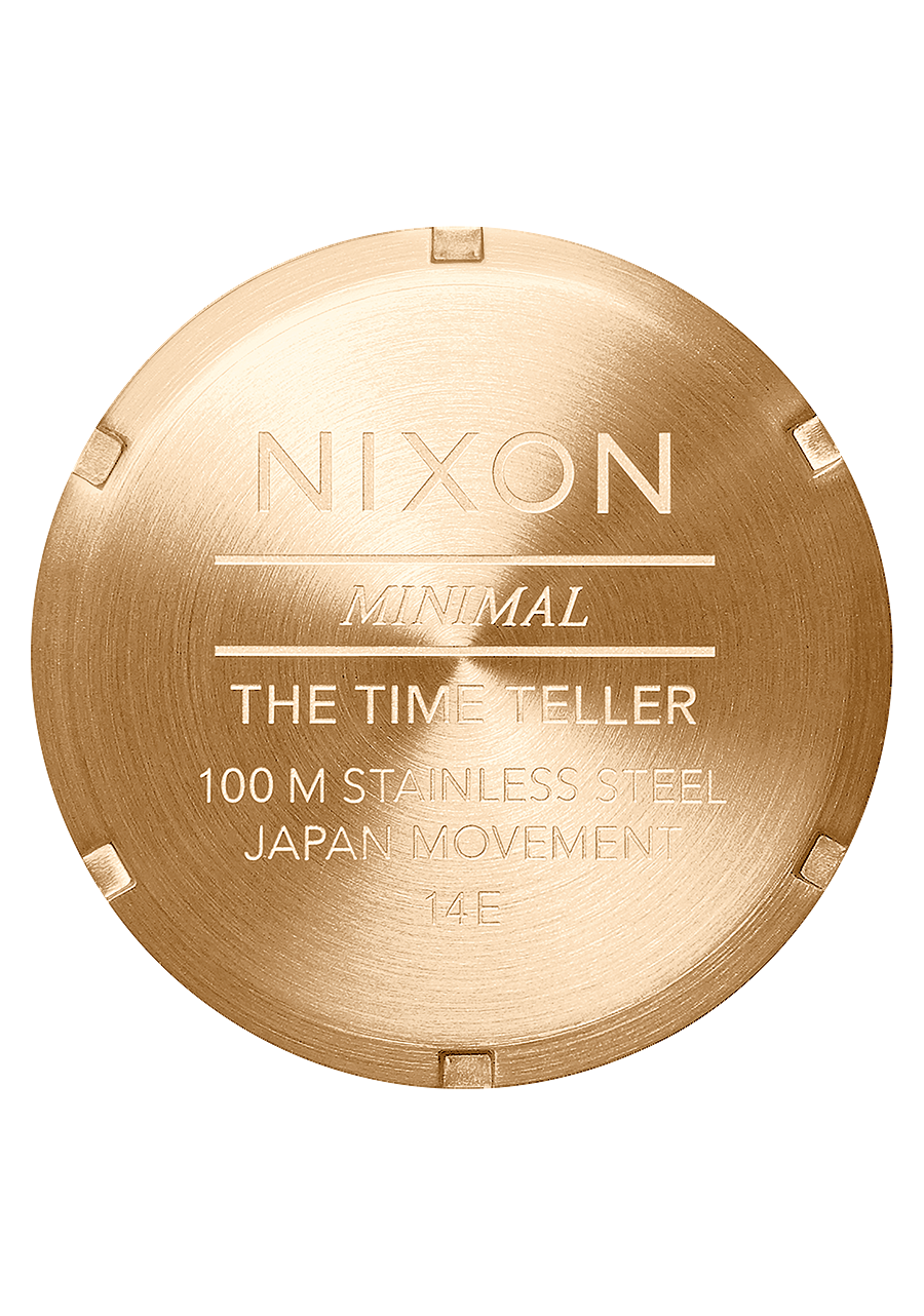 
NIXDEV01 Time Teller Analog Watch - All Gold / Black Sunray - View 4