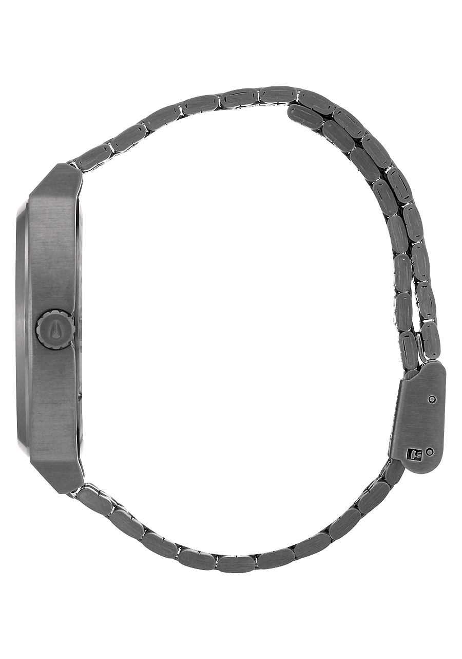 
NIXDEV01 Time Teller Analog Watch - Gunmetal / Deep Burgundy - View 2