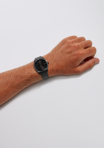 
NIXDEV01 Time Teller Analog Watch - All Black / Rose Gold - View 6