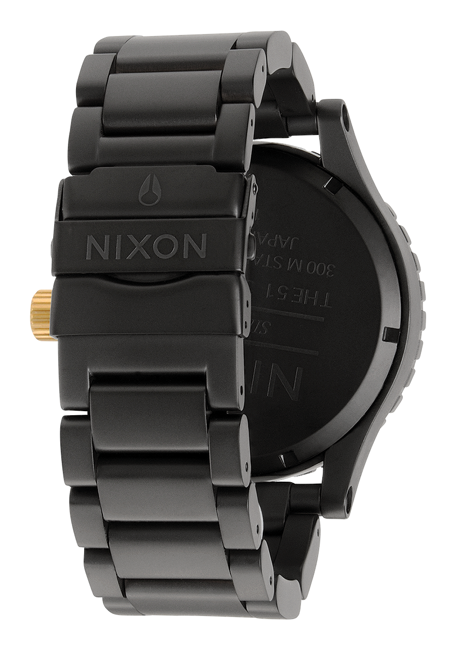 
NIXDEV01 51-30 Chrono Analog Watch - Matte Black / Gold - View 3