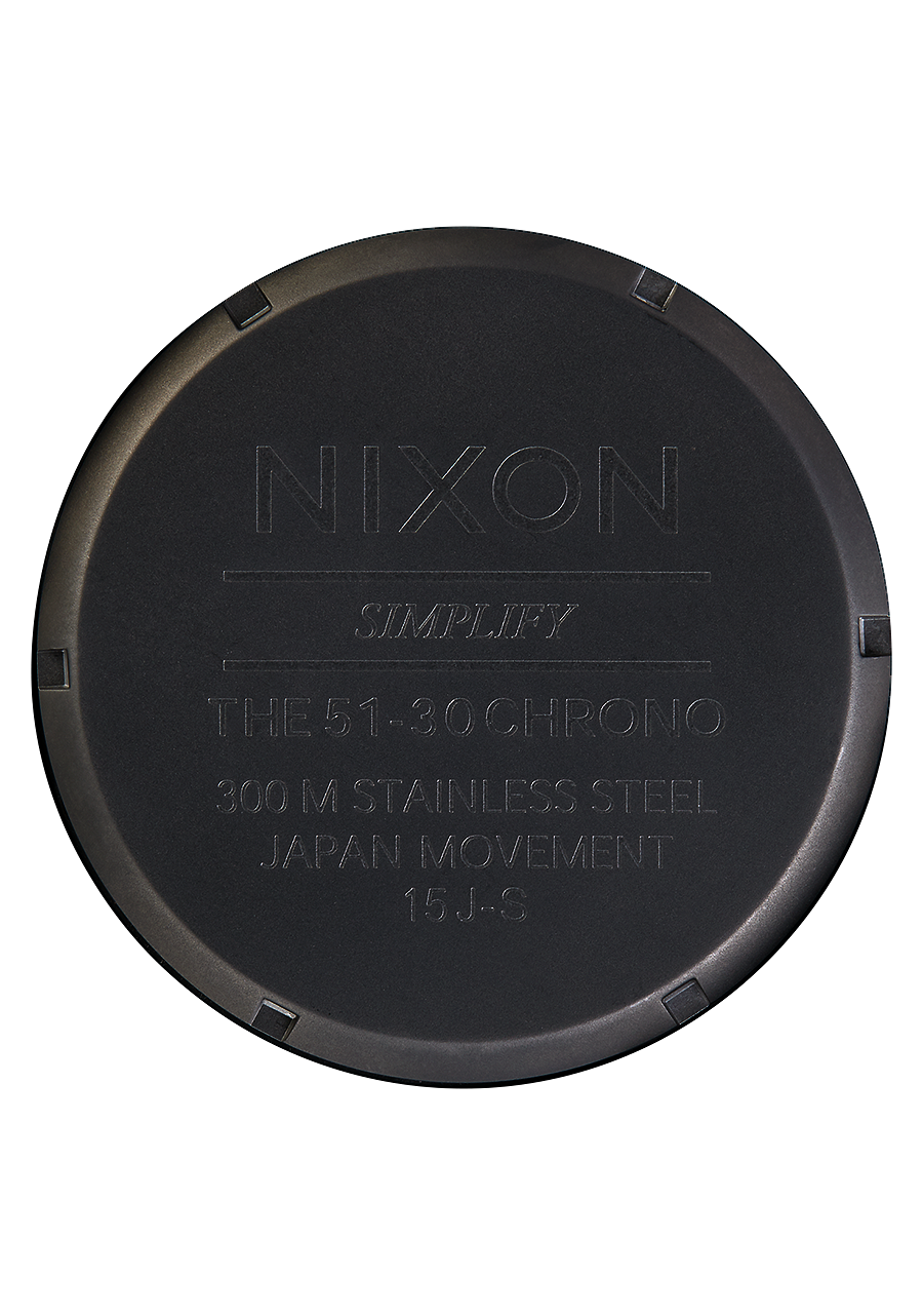 
NIXDEV01 51-30 Chrono Analog Watch - Matte Black / Gold - View 4