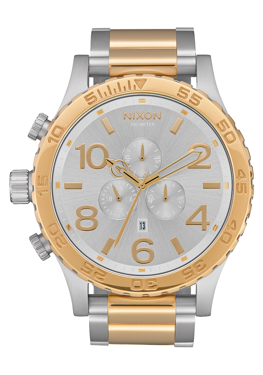 
NIXDEV01 51-30 Chrono Analog Watch - Silver / Gold - View 1