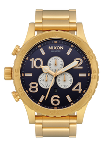 
NIXDEV01 51-30 Chrono Analog Watch - Gold / Indigo - View 1