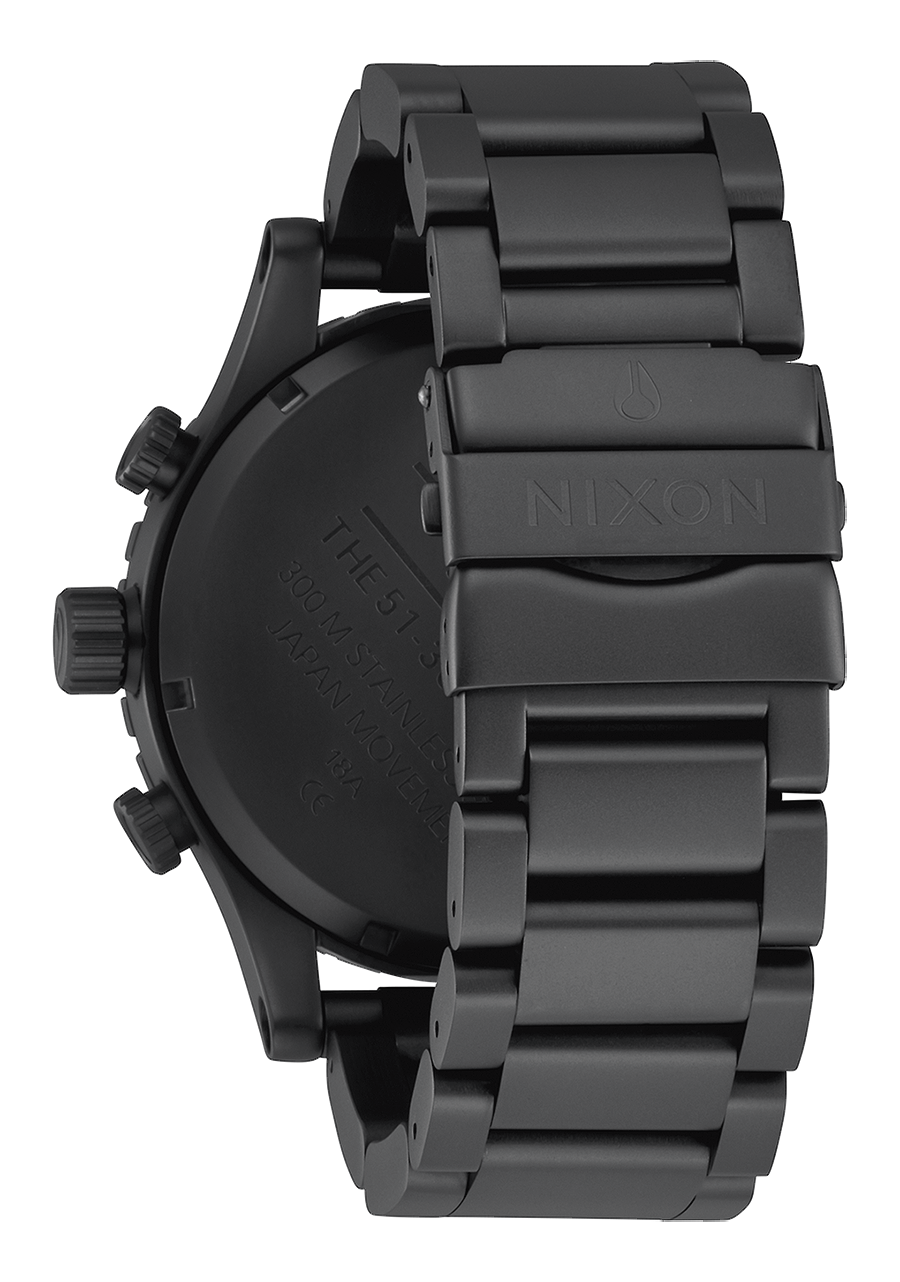 
NIXDEV01 51-30 Chrono Analog Watch - All Matte Black / Black - View 3