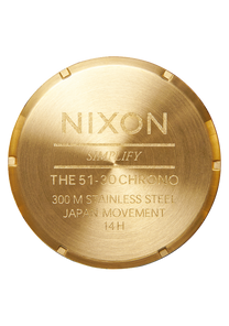
NIXDEV01 51-30 Chrono Analog Watch - All Gold / Gold / Black - View 4