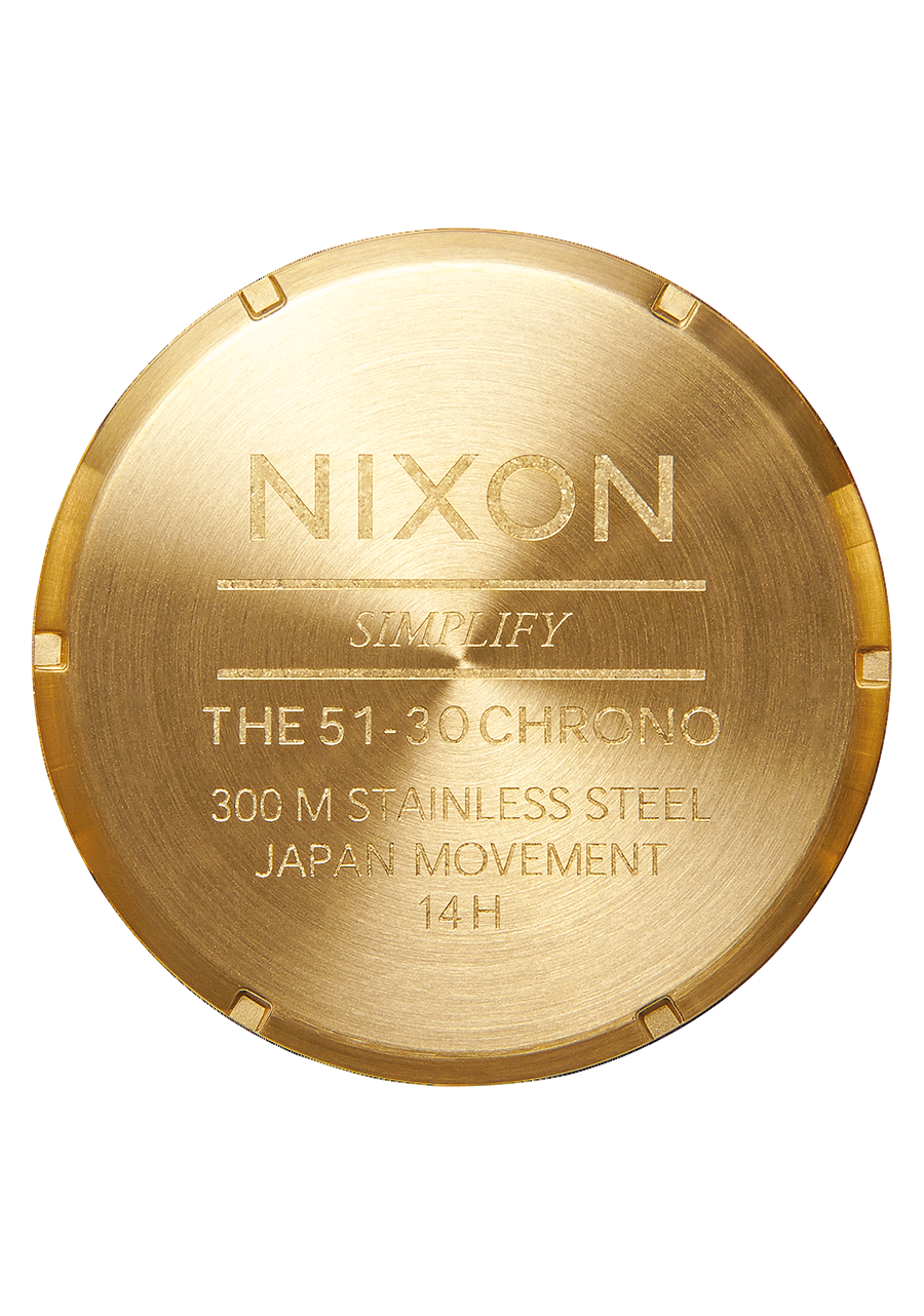 
NIXDEV01 51-30 Chrono Analog Watch - All Gold - View 4