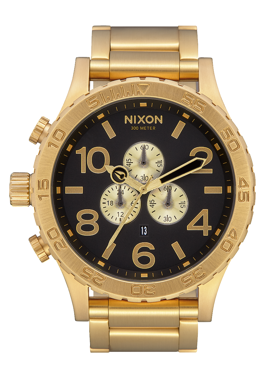 
NIXDEV01 51-30 Chrono Analog Watch - All Gold / Black - View 1