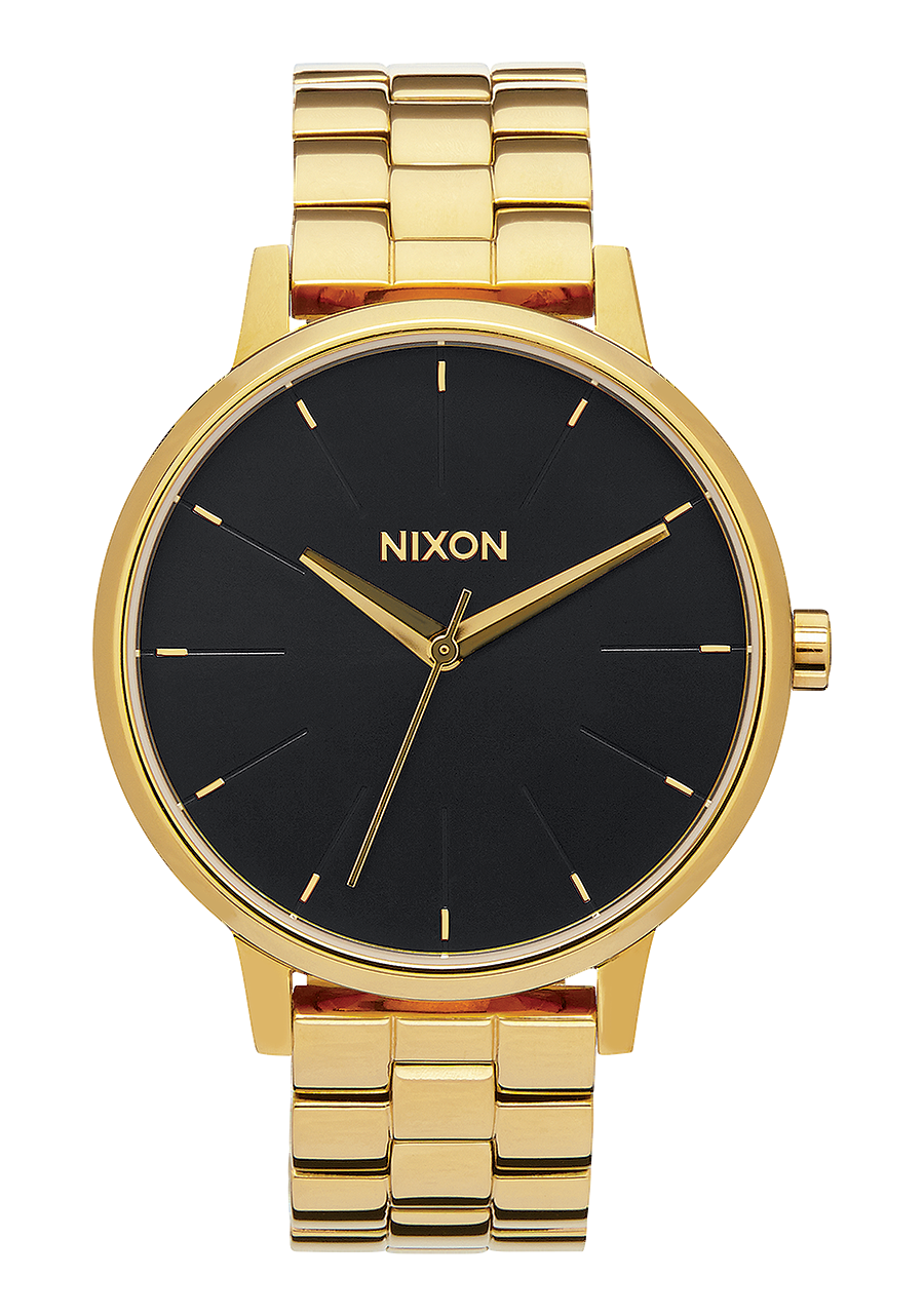 
NIXDEV01 Kensington Analog Watch - All Gold / Black Sunray - View 1