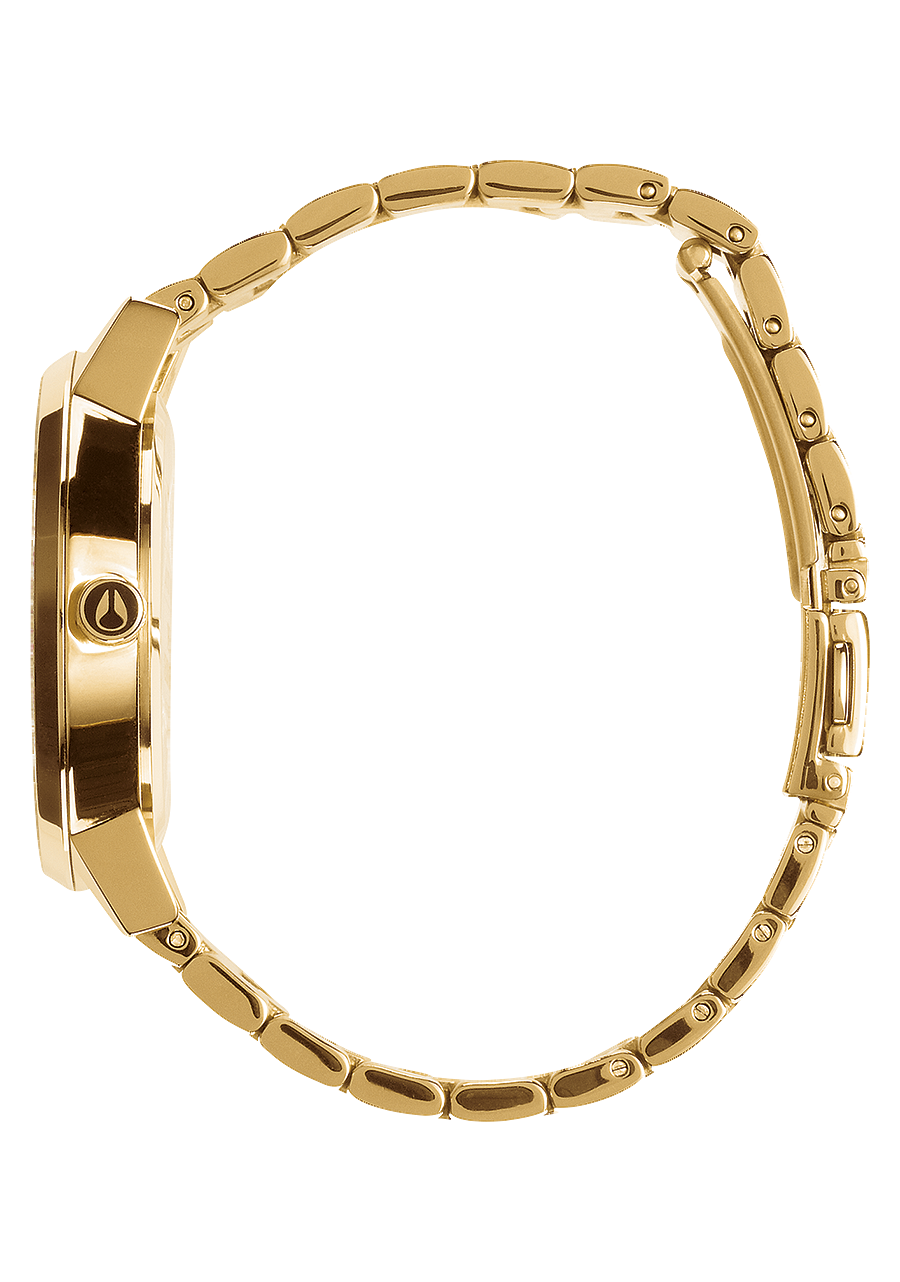 
NIXDEV01 Kensington Analog Watch - All Gold / Black Sunray - View 2