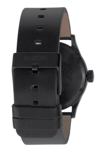 
NIXDEV01 Sentry Leather Analog Watch - All Black - View 3