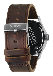 
NIXDEV01 Sentry Leather Analog Watch - Silver / Brown - View 3