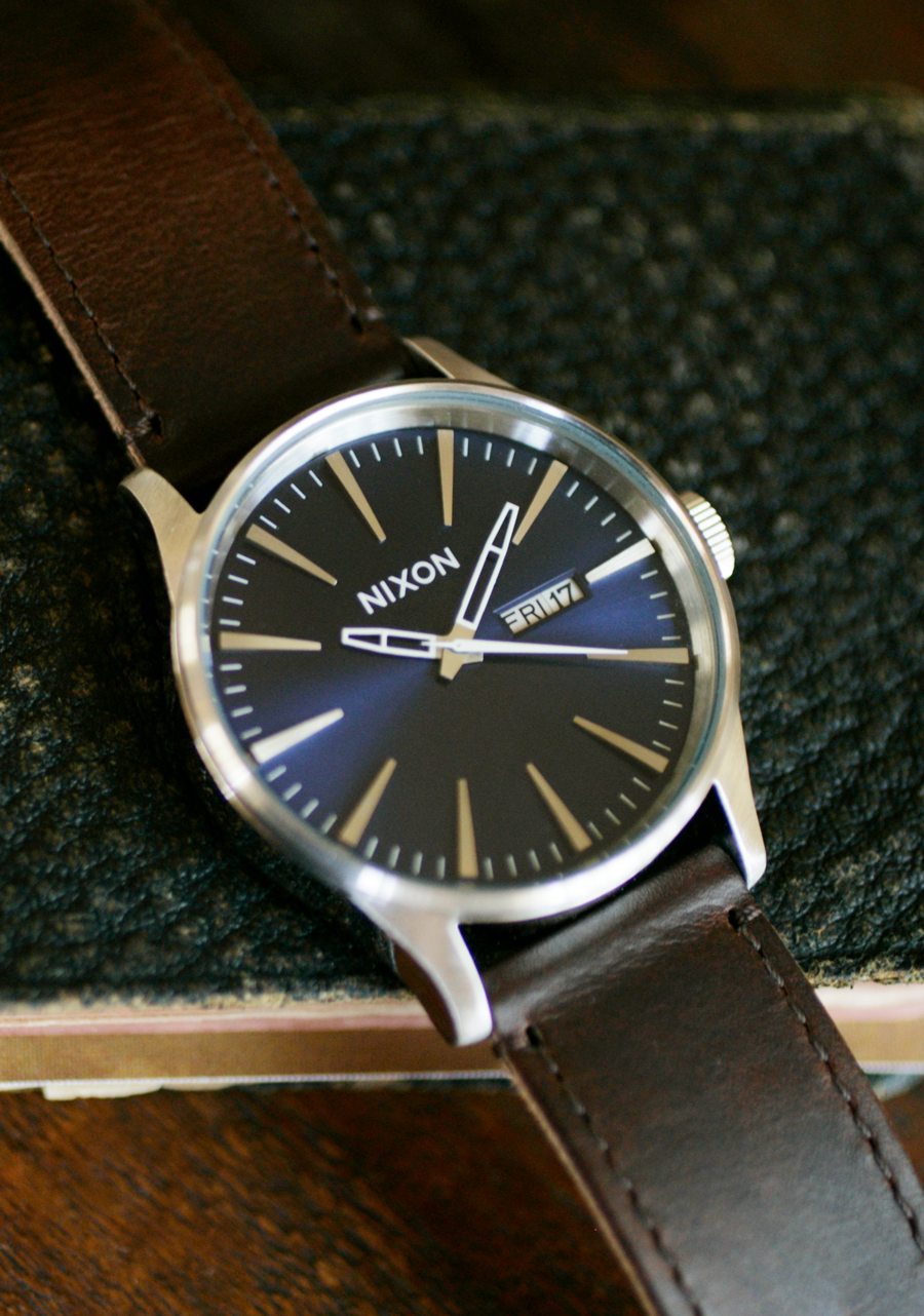 
NIXDEV01 Sentry Leather Analog Watch - Blue / Brown - View 6