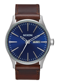
NIXDEV01 Sentry Leather Analog Watch - Blue / Brown - View 1