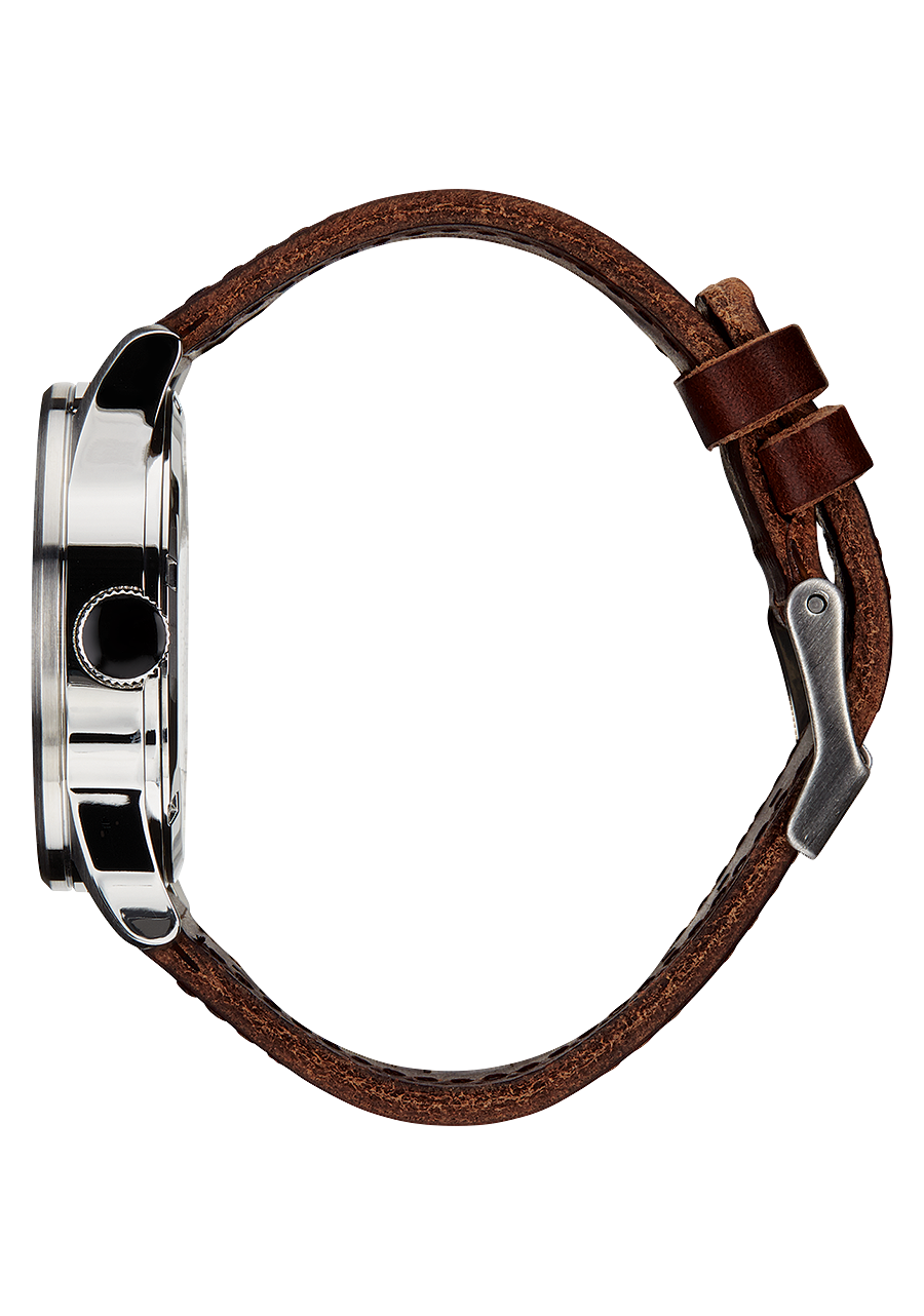 
NIXDEV01 Sentry Leather Analog Watch - Blue / Brown - View 2