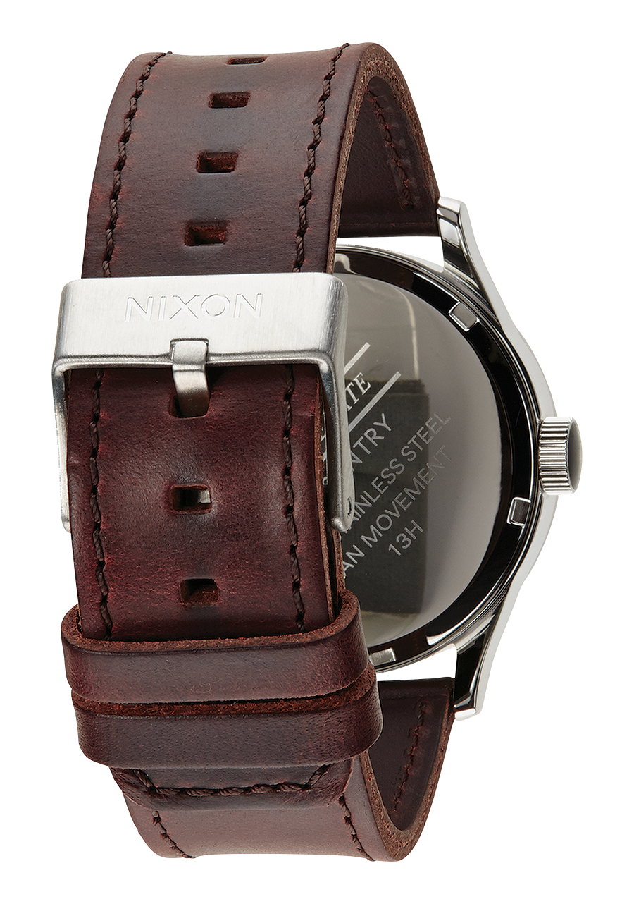 
NIXDEV01 Sentry Leather Analog Watch - Blue / Brown - View 3