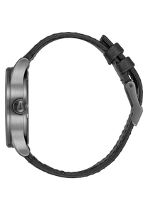 
NIXDEV01 Sentry Leather Analog Watch - Gunmetal / Black - View 2