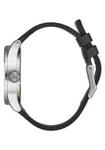 
NIXDEV01 Sentry Leather Analog Watch - All Silver / Black - View 2