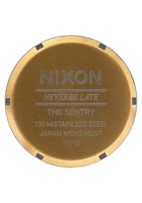 
NIXDEV01 Sentry Leather Analog Watch - Brass / Black / Brown - View 4