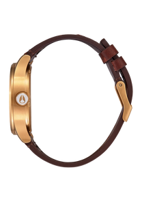 
NIXDEV01 Sentry Leather Analog Watch - Gold / Indigo / Brown - View 2