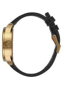 
NIXDEV01 Sentry Leather Analog Watch - Gold / Black - View 2