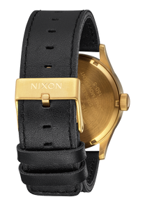
NIXDEV01 Sentry Leather Analog Watch - Gold / Black - View 3