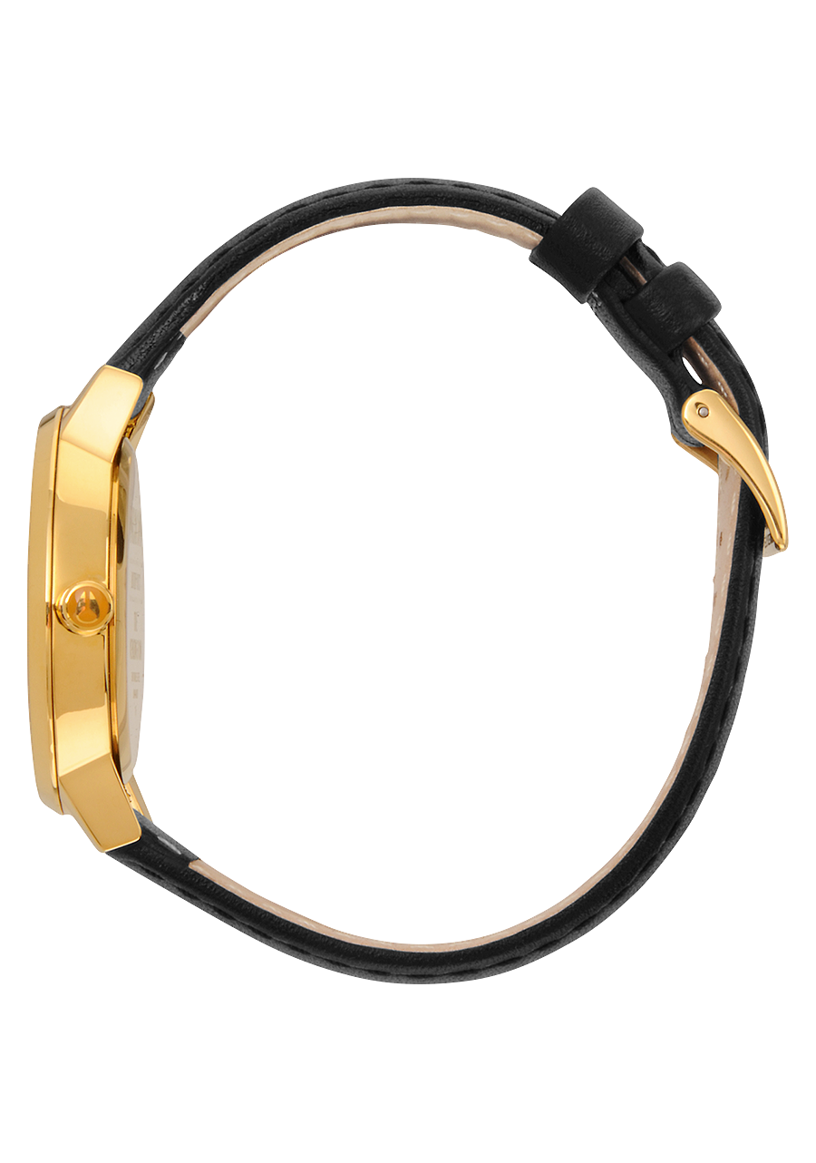 
NIXDEV01 Kensington Leather Analog Watch - Gold / Black - View 2