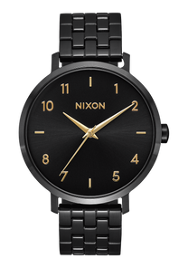 
NIXDEV01 Arrow Analog Watch - Black / Gold - View 1