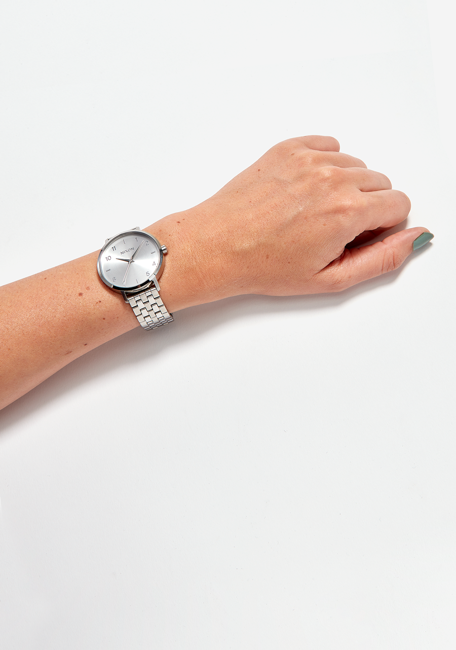 
NIXDEV01 Arrow Analog Watch - All Silver - View 6