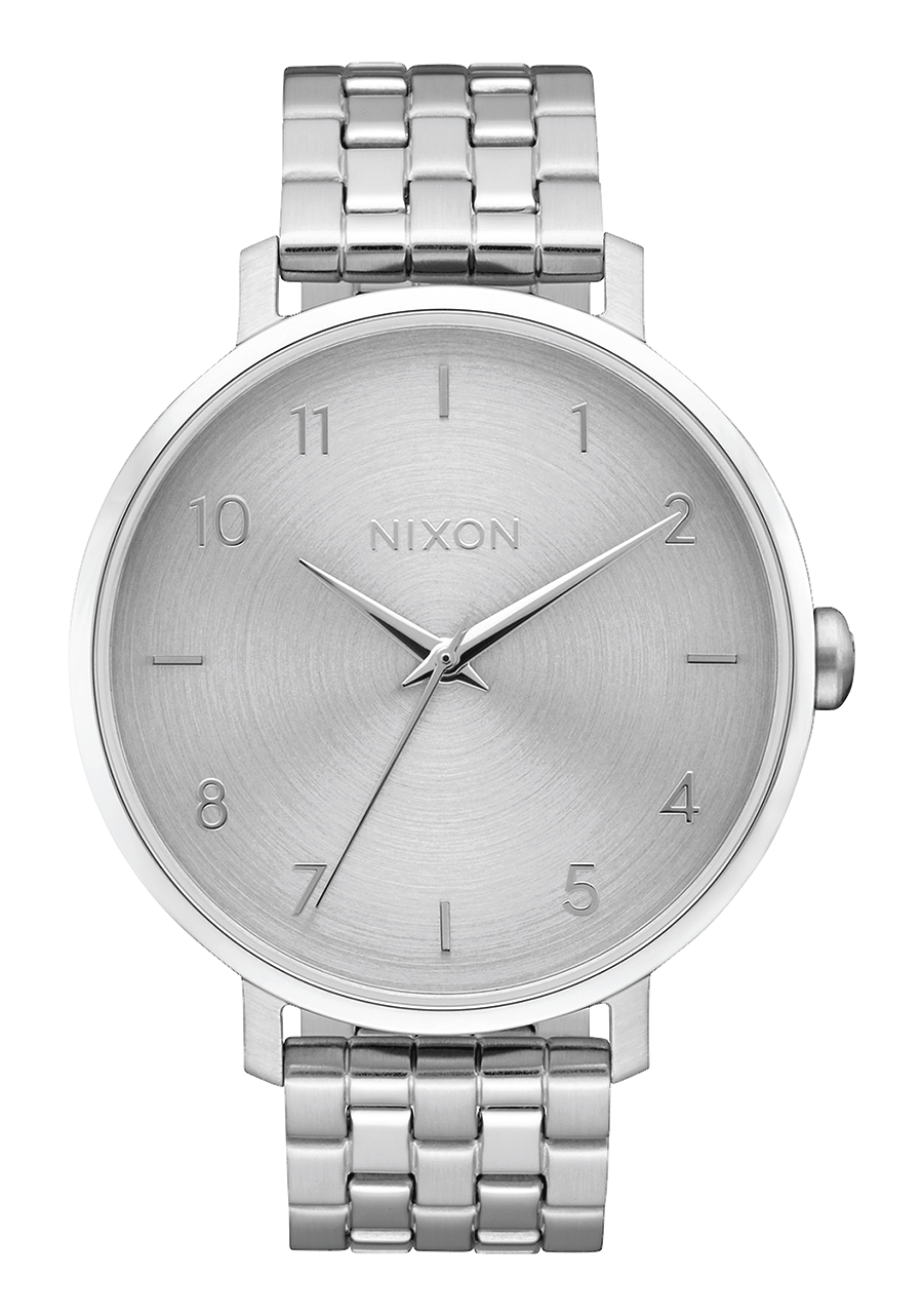 
NIXDEV01 Arrow Analog Watch - All Silver - View 1