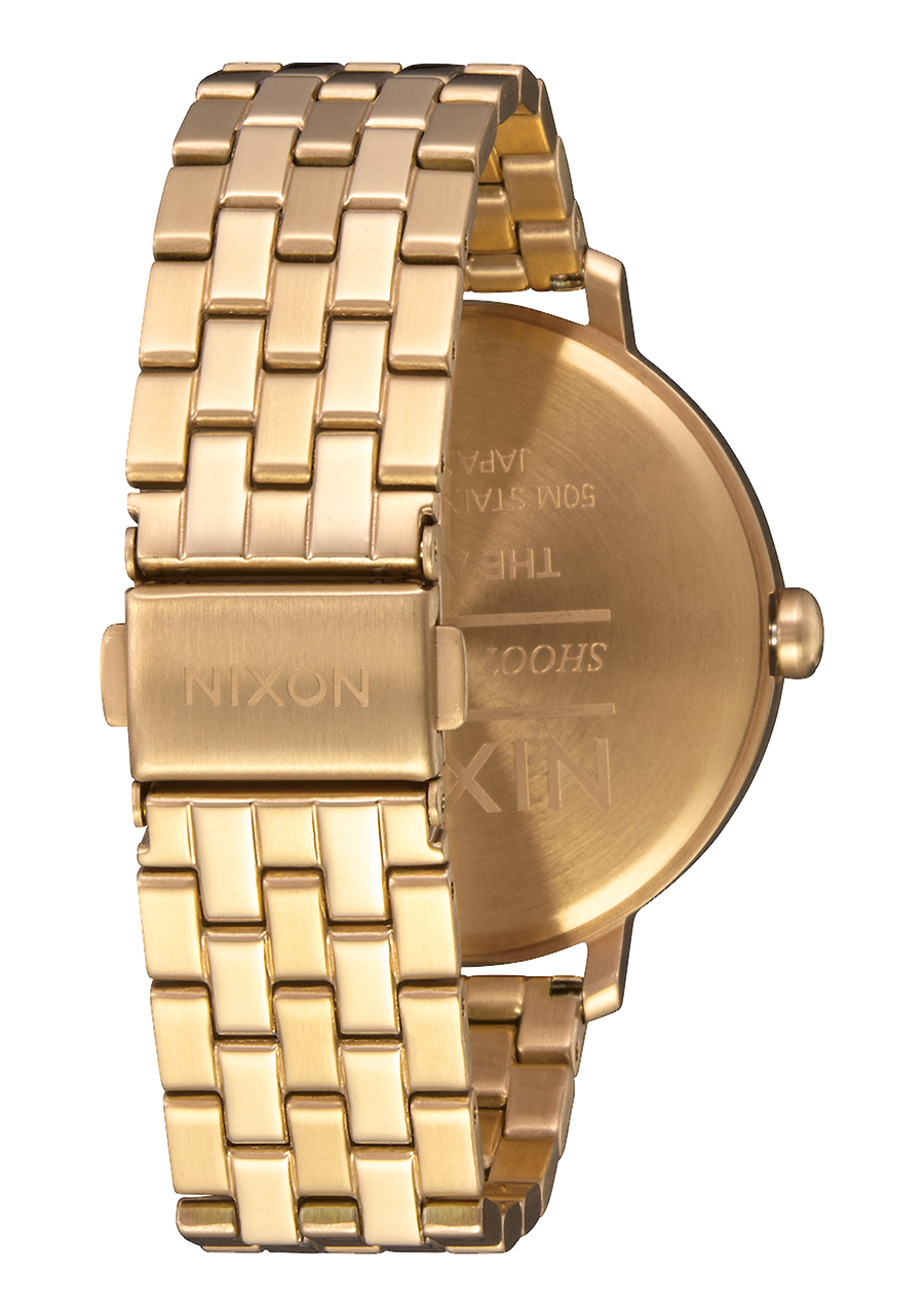 
NIXDEV01 Arrow Analog Watch - All Gold - View 3