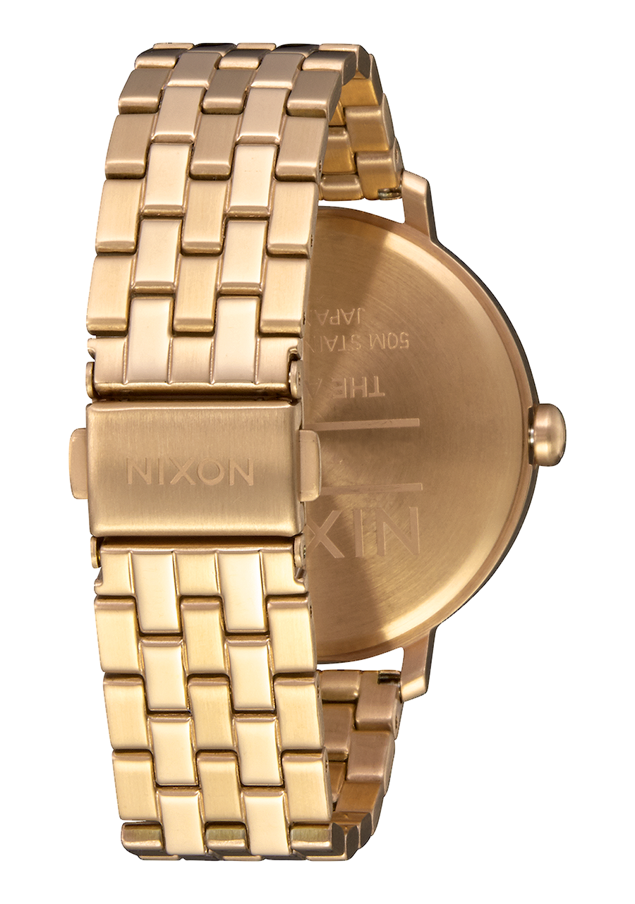 
NIXDEV01 Arrow Analog Watch - All Gold / White - View 3