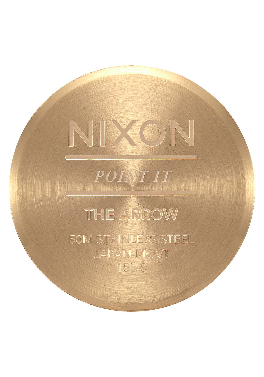 
NIXDEV01 Arrow Analog Watch - All Gold / White - View 4