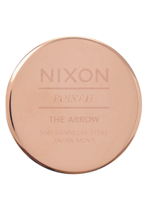 
NIXDEV01 Arrow Leather Analog Watch - Rose Gold / Light Pink - View 4