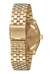 
NIXDEV01 Medium Time Teller Analog Watch - Light Gold / Turquoise - View 3