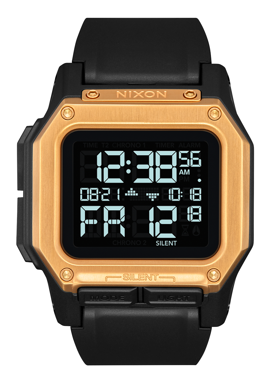 
NIXDEV01 Regulus Digital Watch - Black / Gold - View 1