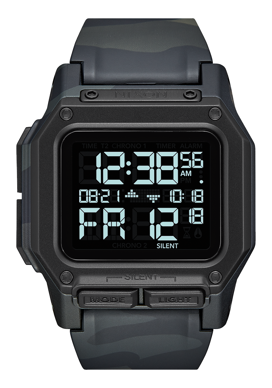 
NIXDEV01 Regulus Digital Watch - Black Multicam - View 1