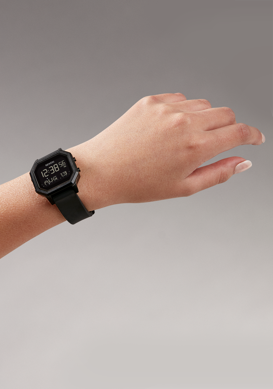 
NIXDEV01 Siren Stainless Steel Digital Watch - All Black - View 7