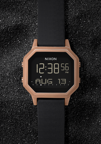 
NIXDEV01 Siren Stainless Steel Digital Watch - Rose Gold / Black - View 7