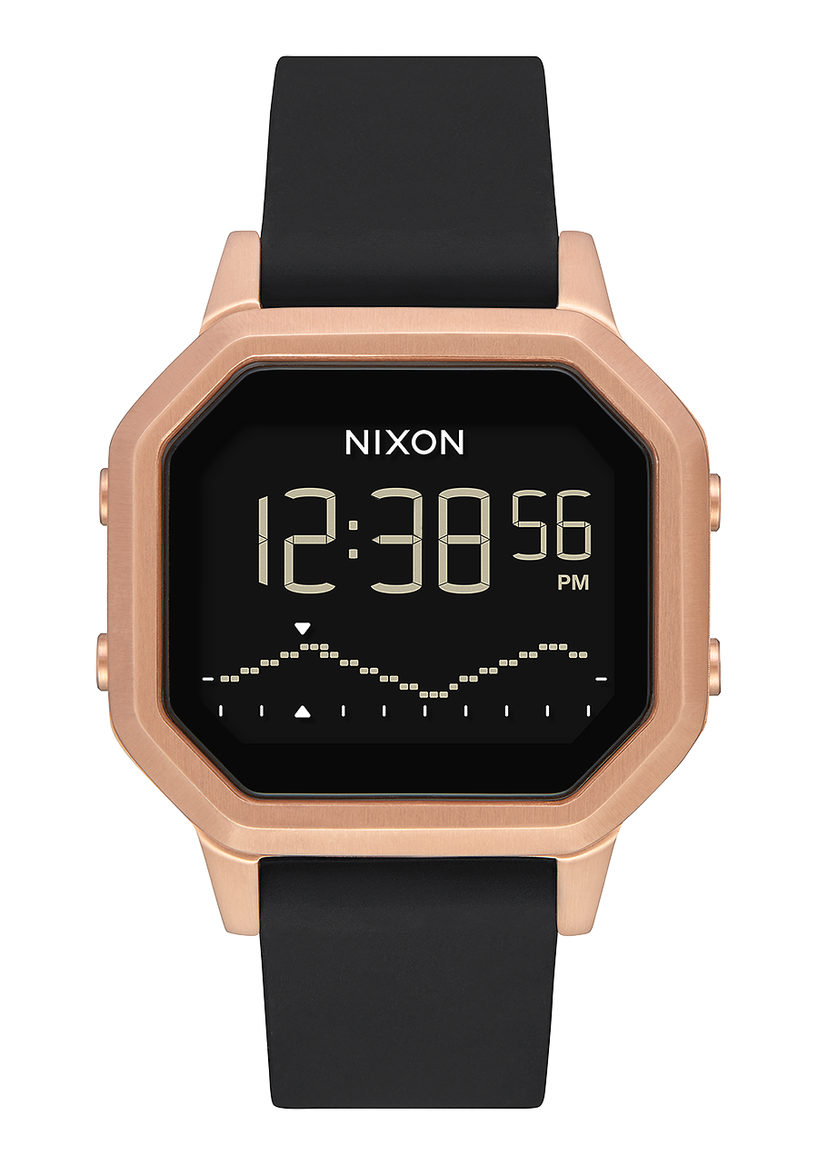 
NIXDEV01 Siren Stainless Steel Digital Watch - Rose Gold / Black - View 4